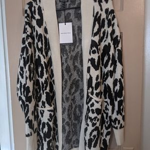 NWT Who What Wear Knit Open Cardigan